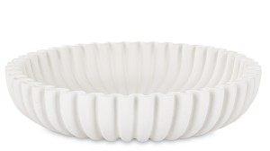 Misa dekoracyjna taca paterka cementowa biała bubble minimalizm patera loft