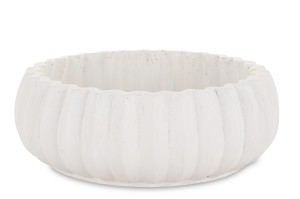 Misa dekoracyjna miska paterka cement biała bubble minimalizm patera loft