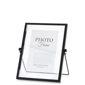 Czarna ramka na zdjęcie elegancka 10x15cm luksusowa ozdobna glamour prezent