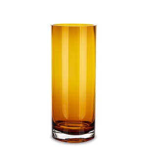 Wazon flakon osłonka szklany kwiaty minimalizm pomarańczowy boho szkło