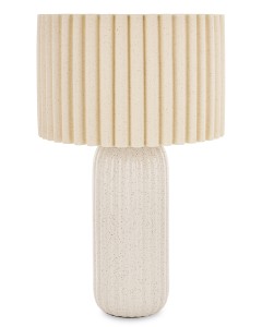 Lampa stołowa pinterest loft biała jasna beżowa pokrapiana cement Japandi