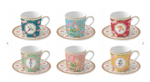 Komplet porcelanowy filiżanki 100 ml 6+6 szt magiczny świat orientu pudełko