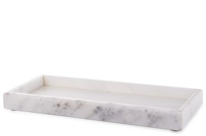 Taca talerz paterka patera jasna 30cm marmurowa prostokątna szara ozdobna