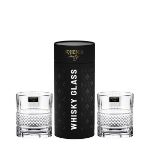 Bohemia Prestige Elegante Szklanka Whisky Tuba 2x340ml kpl do picia szkło