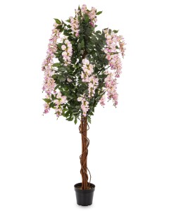 Drzewko roślina Sztuczna Dekoracja pinterest loft boho WISTERIA pink