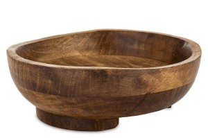Misa dekoracyjna paterka drewniana brązowa Japandi patera loft pinterest