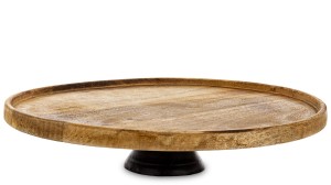 Patera dekoracyjna na nóżce drewniana loft pinterest mango paterka taca