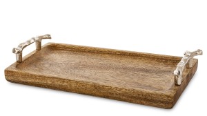 Patera dekoracyjna prostokątna loft drewniana pinterest mango paterka taca