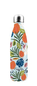 Butelka termiczna motyw roślinny wielokolorowy termos 500ml Tropical