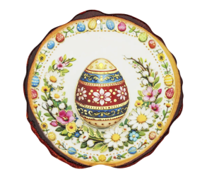 Podkładka Wielkanocna Easter 20 cm Pisanka Kwiaty Dekoracja na Stół