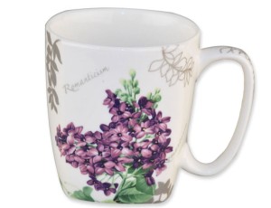 Kubek ceramiczny fioletowy bez