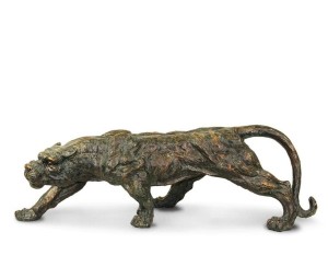 Figurka lampart, retro, dekoracja 100547