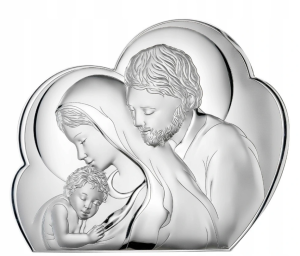 OBRAZ Święta Rodzina srebrny na Prezent 815-0521